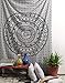 RAJRANG Indian Mandala Tapestry Wall Hanging Black and White Elephant Hippy Tapestries Twin Hippie Beach Throw College Dorm Decor Bohemian Boho Bedsheet - 84x54 Inches