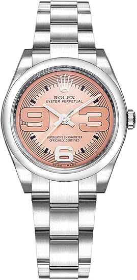 Rolex No Date Pink Dial Automatic Stainless Steel Ladies Watch 177200PMAXI