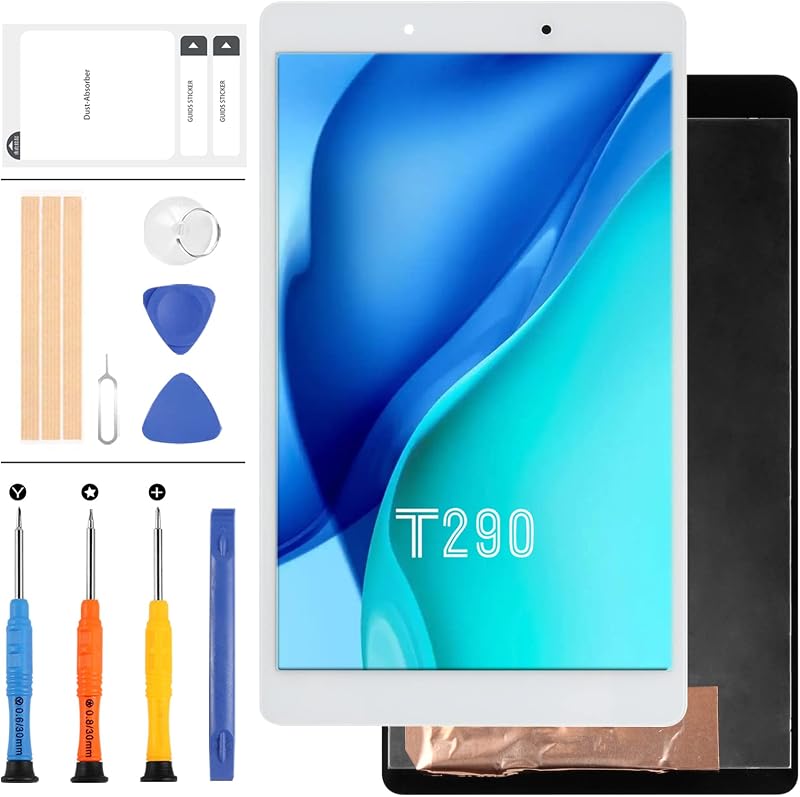 LADYSON Samsung Galaxy Tab A 8.0 2019 T290 SM-T290 White LCD Display Touch