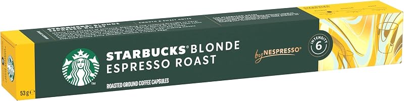 Blonde Espresso Roast by Nespresso Caffè, 10 confezioni da 10 capsule (100 capsule compatibili Nespresso)