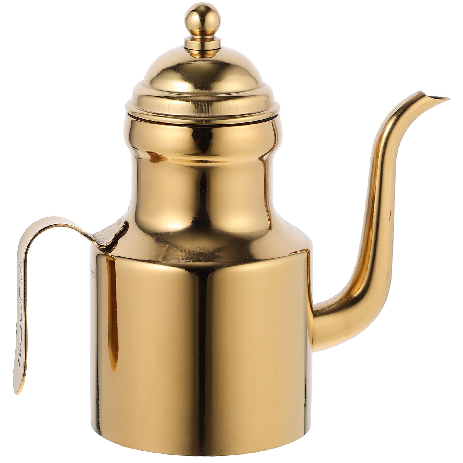 Healvian Stainless Steel Oil Pot with Long Spout 5.43 Inch Grease Container for Cooking Oil Storage Kitchen Use Comfortable Handle Spill-Resistant Pouring