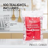 Price's Candles 100 Pack 8 Hour Tealights Long Burning Night Lights view 5