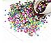 IFfree 9000PCS Multicolored Metallic Star Confetti Sequin,Confetti Glitter No Hole Metallic Embellishment- 6mm (1/4
