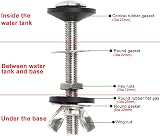 ZACUDA Cistern Bolt Kit 2PCS Stainless Steel WC Pan Fittings Close Coupling view 3