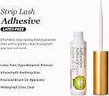 KISS 24 Hour Strip Eyelash Adhesive Clear - Latex Free Aloe Hypoallergenic view 6