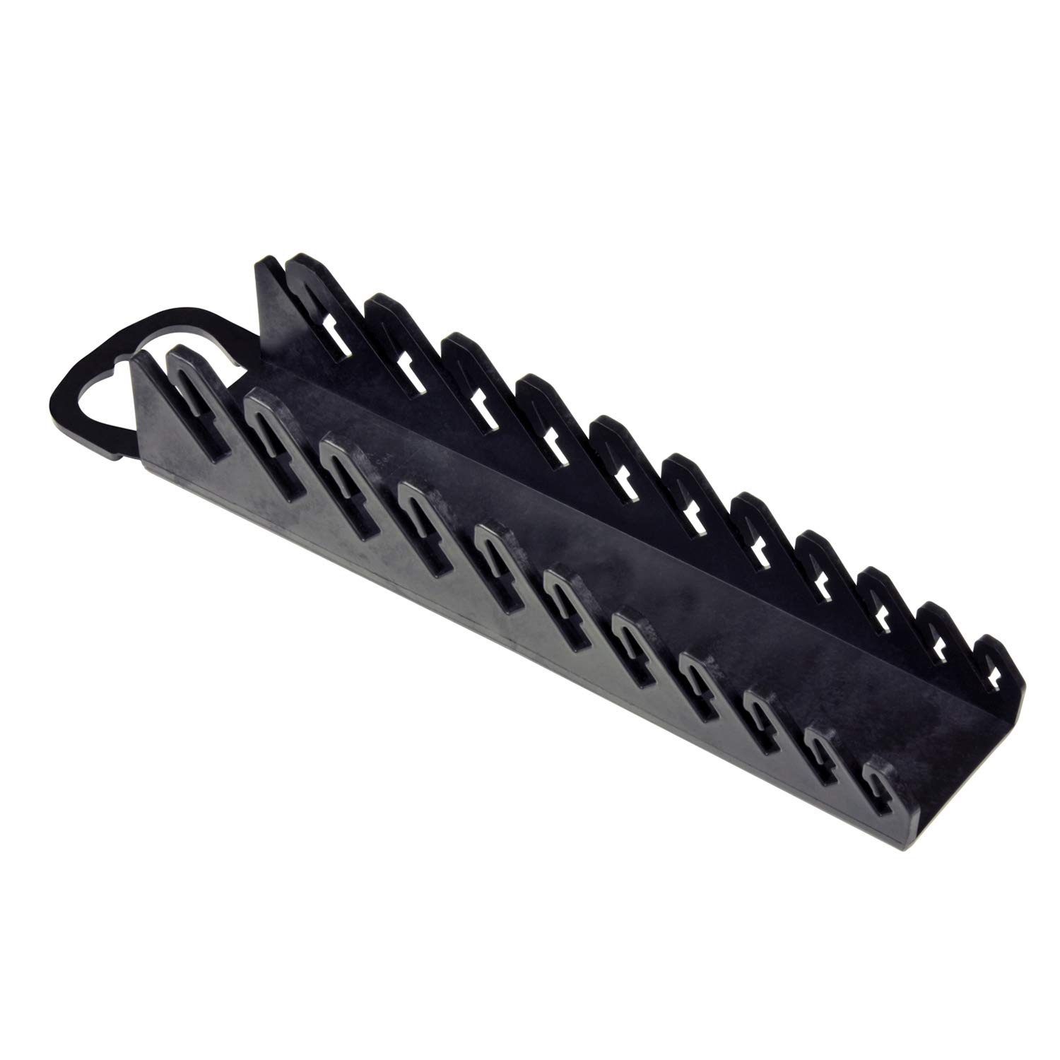 Ernst Manufacturing Gripper Stubby Wrench Organizer, 11 Tool, Black