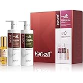 Karseell Collagen Hair Treatment Hair Care Set, Hair Oil Shampoo and Conditioner for Dry Damaged Hair All Hair Types 2 x 16.9fl.oz + 1.69fl.oz