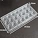 19341 Polycarbonate PC New Chocolate Mold Tray Clear Plastic Tools Leaf 21 Cavities