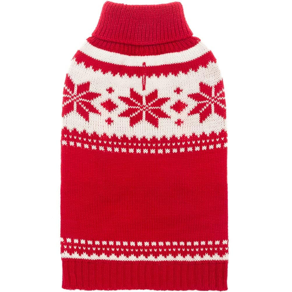 Mihachi Dog Sweater - Winter Coat Apparel Clothes with Colorful Stripes for Cold Weather