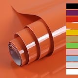 Hode Orange Vinyl Wrap 60cm x 5m Glitter Self Adhesive Wallpaper
