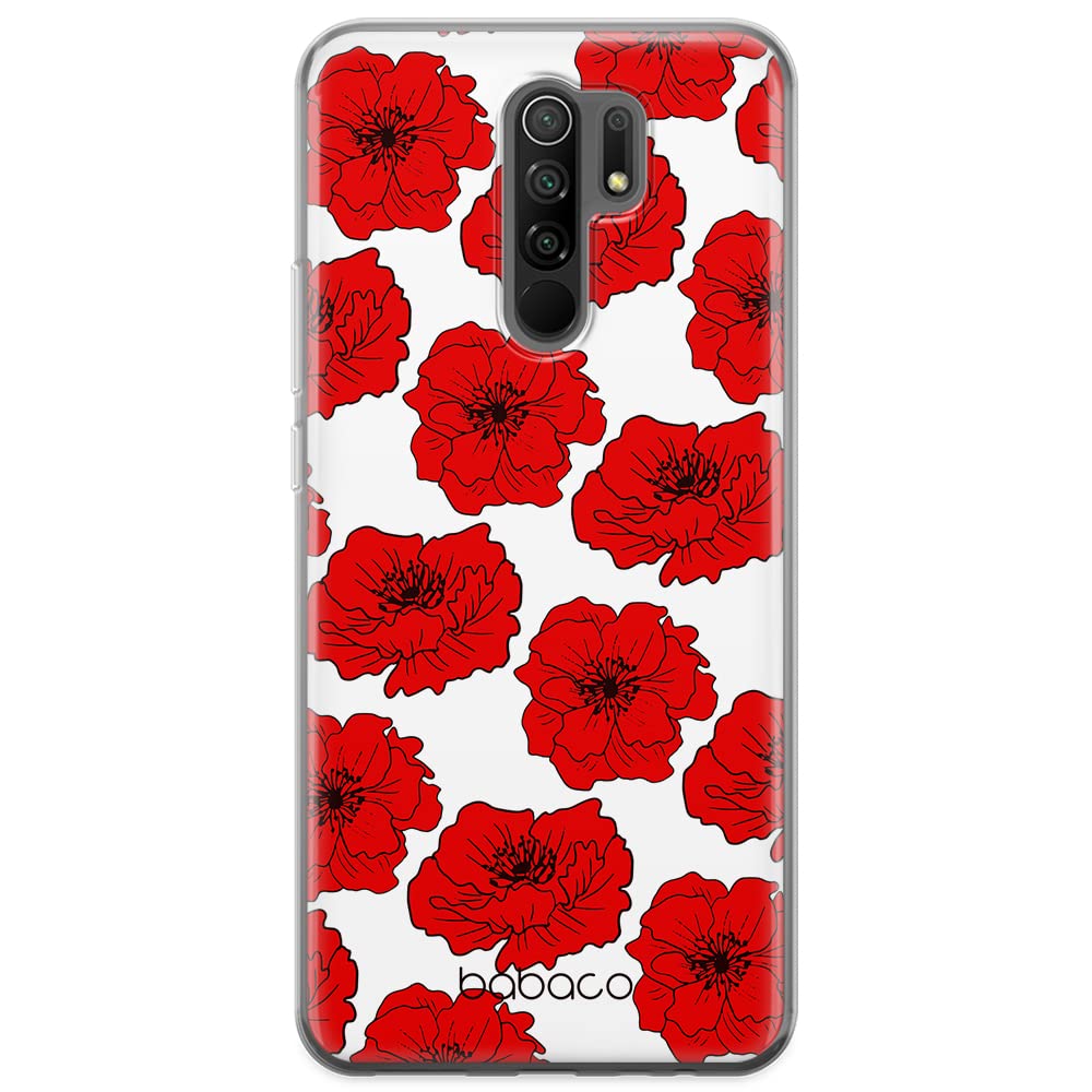 Babaco ERT GROUP mobile phone case for Xiaomi REDMI 9 original and officially Licensed pattern Flowers 018 optimally adapted to the shape of the mobile phone, case made of TPU