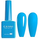 CANNI Blue Gel Nail Polish, 1Pcs Bright Blue Gel Polish Color High Gloss Soak Off U V Nail Manicure Salon DIY