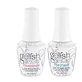 Gelish Mini Dynamic Duo - Foundation Base Gel & Top It Off Sealer Gel Set, Long-lasting, High-Shine Finish for Gel Manicures, Cures Fast in LED/UV Light, No Chips, Soak-Off, 9mL Each