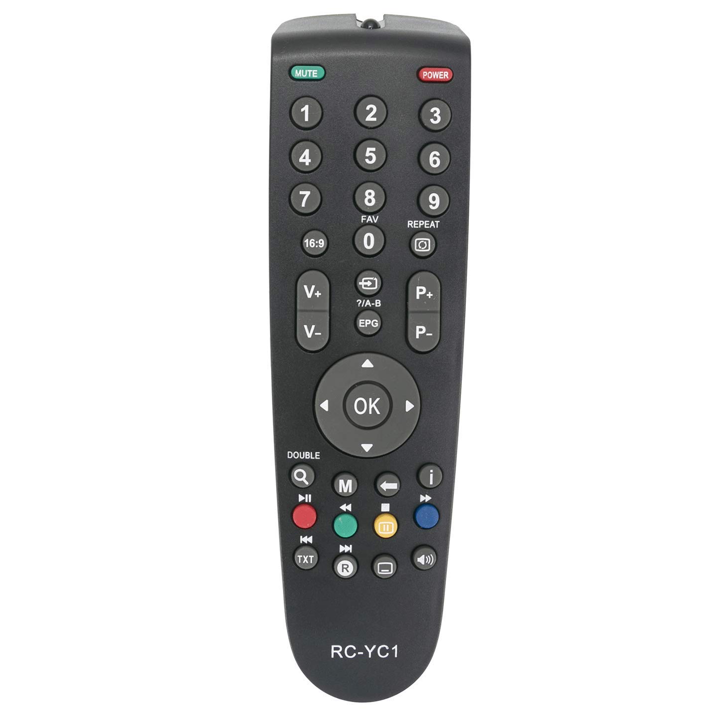 VINABTY RC-YC1 Remote Control Replace for Grundig RC-23 32GLX2600 22VLC2100C 16-2920 RC23 YD1187R YD1187R-1 YD1187R-2 22XLE3220BA 22VLC2000T