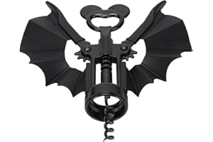 KENANLAN Bat Wine Bottle Opener with Wings Funny Bottle Opener Bat Corkscrew Halloween Gothic Wine Accessorie for Wine Lovers