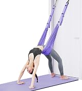 flintronic Yoga Stretching Strap Aerial Yoga Rope Back Bend Purple view 1