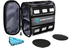 Evolution Fishing Linemaster Bulk Spool Bag – Fits 4 Line Spools, Line Wranglers Included, Tarpaulin Storage Case, Grommet Sp