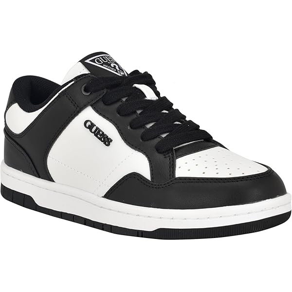 Amazon.com | Guess Men's TINZ Sneaker, Black/White 001, 10.5