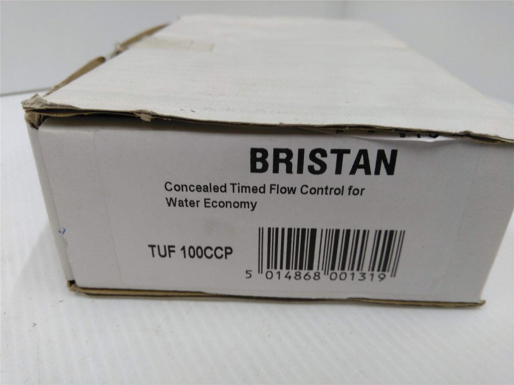 Bristan TUF100CCP Commercial Concealed Push Button Water Control, Chrome
