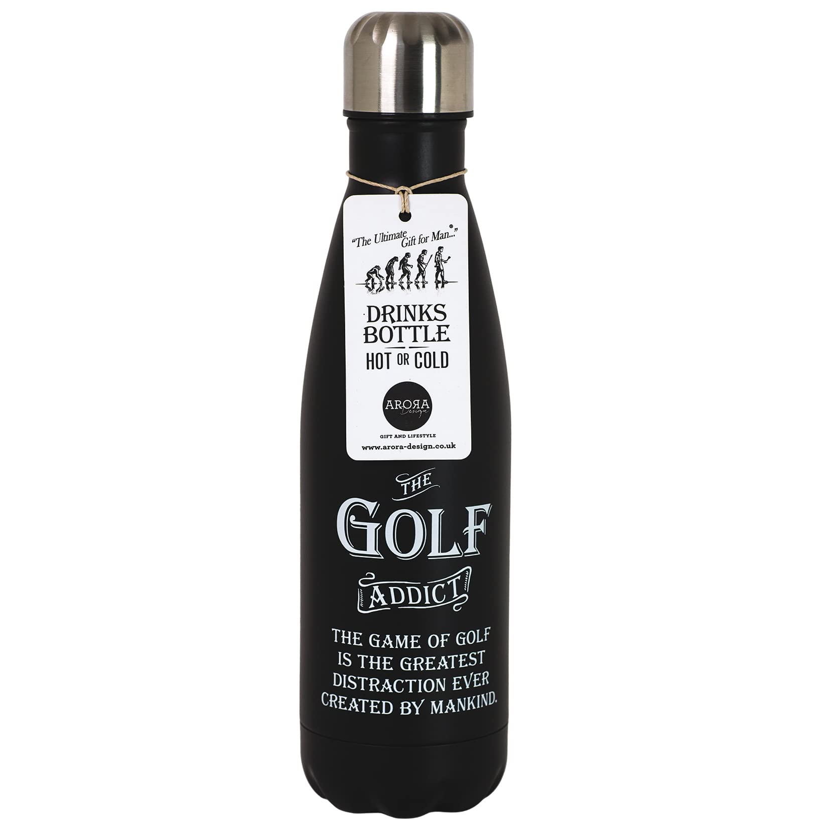 Ultimate Gift for Man 8983 Golf Water Bottle,500 ml,Stainless Steel