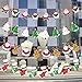 Artfen Christmas Banners Flags Hanging Bunting Garland 4 Pcs Paper Christmas Door Wall Window Hanging Decoration Ornaments Home Office Hotel Party Scene Decoration Supplies