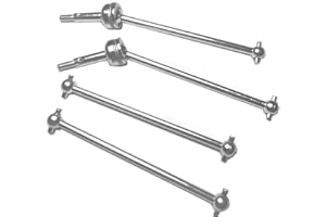 ZDINGTECH RC Metal CVD Drive Shaft Dogbone Joint Front Rear Set Upgrade Parts for WLtoys 144001 1/14 RC Car,124019 124018 124017 124016 144010 144002 RC Car Parts,1281+1315,4pcs