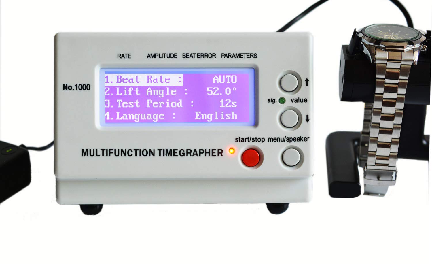 LLF Watch Timing Machine Tester Tools Multifunction Timegrapher NO.1000 (UK Plug only)