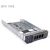 (2PCS Pack) 3.5 inch Hard Drive Caddy Tray Compatible for DELL PowerEdge Servers 13th Generation R230, R330, T330, R430, T430, 12th Generation R320, T320, R420, T420