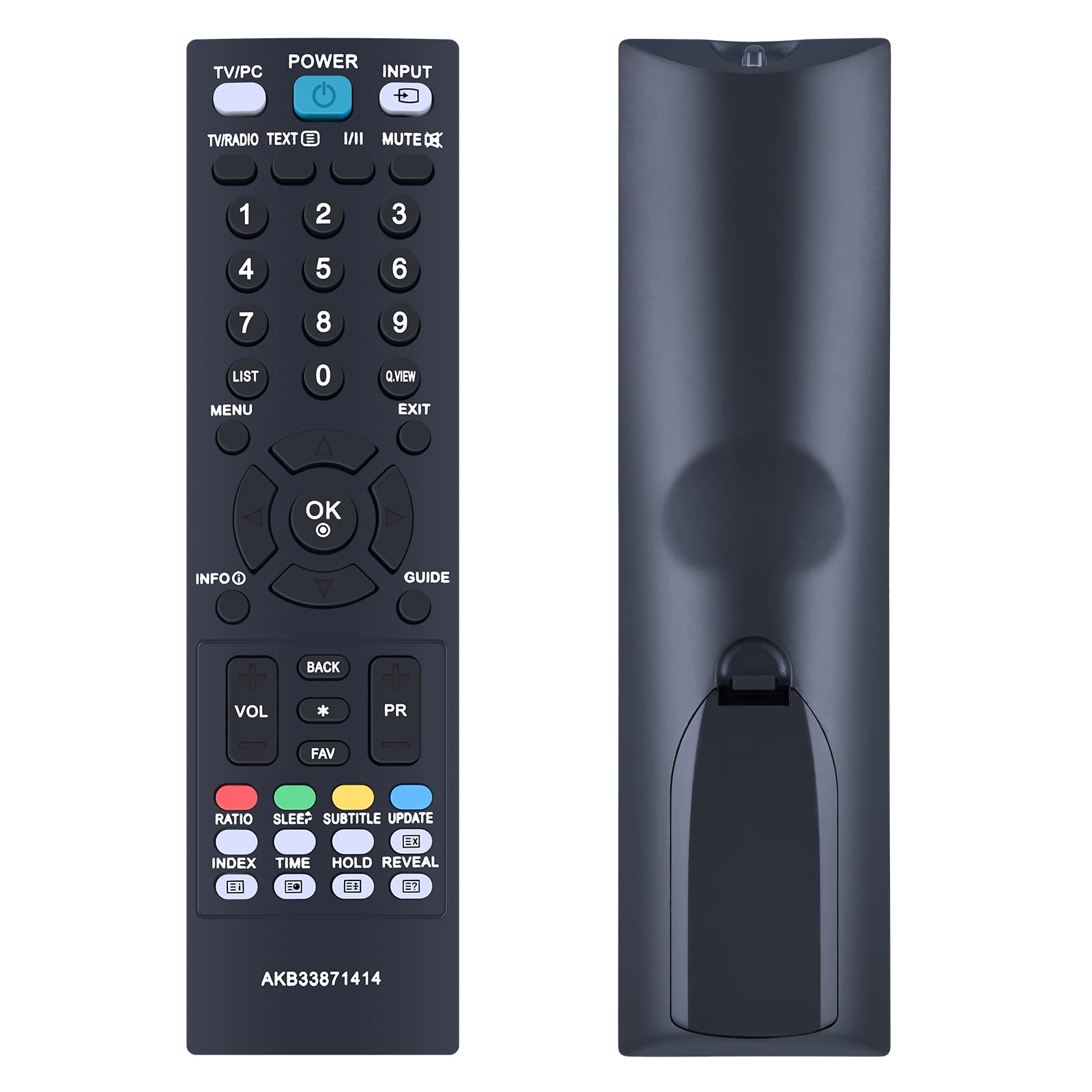 TCNOUMT AKB33871414 Remote Control Replacement for LG TV M197WD-PZ M227WD-PZ M227WDJ M237WD-PZ M237WDP M2394D-PZ - NO Setup Required