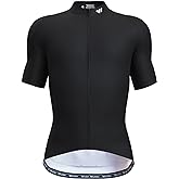 Wulibike Men's Cycling Jerseys Short Sleeve Bike Biking Shirts Full Zip with Pockets Road Bicycle Clothing