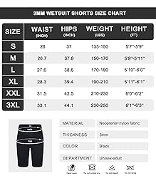 DEHAI Neoprene Shorts Wetsuit Pants Womens, 3mm