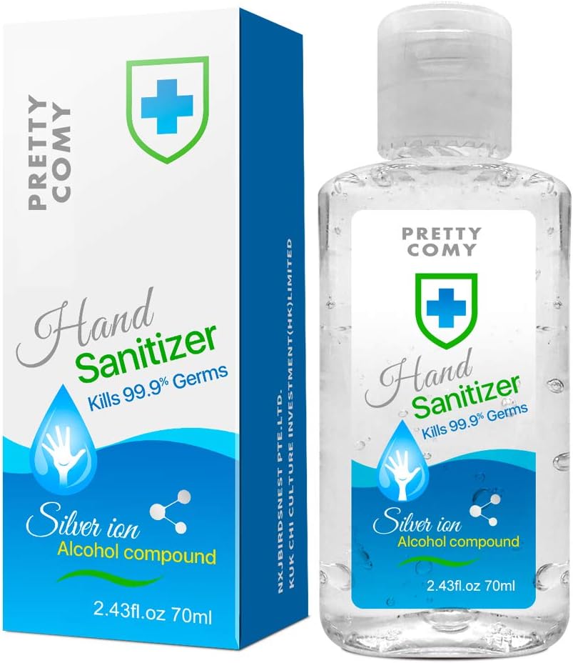 Escolourful Instant Hand Sanitizer Gel, 70ml Healthy Soap, Clean and Fresh Home Hand Wash Water Free Hand Sanitizer Gel Soap
