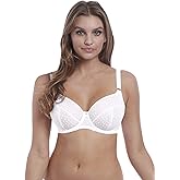 Freya Women's Starlight Unlined Side Support Lace Underwire Bra, White, 38J
