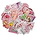 Homyu Stickers 50-Pcs PVC Decals Pink Teenage Dream Romance of Teenage Girls Waterproof Sunlight-Proof DIY Ideals for Cars Motorbikes Skateboard Spinner Luggages Laptops