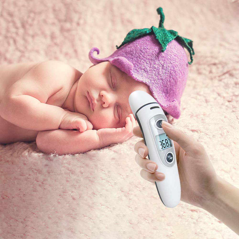 Thermometer for Fever Ear and Forehead, Thermometer for Baby, Kid and Adult，Multifunction Digital Medical Infrared Thermometer