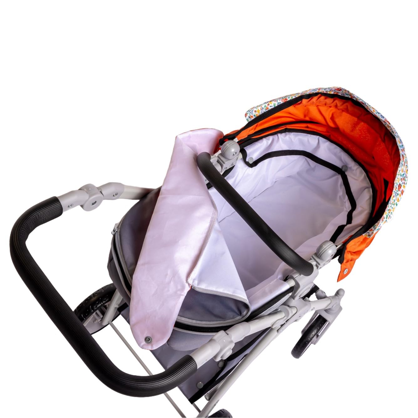 JC Toys - for Keeps Playtime | Deluxe Folding Sports Pram Stroller | Nature Theme Collection | for Dolls up to 20