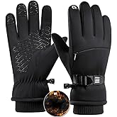 Romenrita Winter Gloves for Men Women, Cold Weather Gloves for Skiing Snow Glove, Thermal Waterproof Gloves Windproof Warm Gloves for Outdoor Running,Cycling,Hiking, Driving, Freezer Work