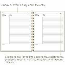 A4 Cornell Notes Notebook - 8.5" x 11" College