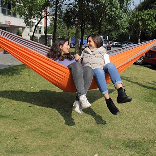 Hammock 2 Person Patio Bed Swing Nylon Fabric Outdoor The Camping