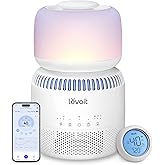 LEVOIT Evaporative Humidifier for Bedroom Baby, Dual Air and Water Filters, Separate Sensor, Blue Light Free for Nursery Nigh