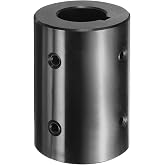 uxcell Shaft Coupling, 1" Bore 2" OD 3" Length Black Oxide Plated ASTM1045 Steel Rigid Coupling for 3D Printers Motor Wheel(4 Set Screws)