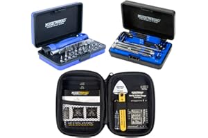 MusicNomad KEEP IT SIMPLE, SETUP (KISS)™ Starter Kit Bundle - 6 pc. Gauge Set, 26 pc. Guitar Tech Tool Set, 11 pc. Truss Rod Wrench Set (MN609)
