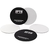Glass Polishing Pad, SPTA 5 Pcs 6''(150mm) Car Glass Polishing Discs Microfiber Polishing Buffing Pad, Glass Scratch Removal Kit for Correct Damaged Window Cleaning Glass, Removing Stubborn Waterspots