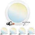 LUXRITE 8 Inch LED Disk Lights, 27W, 5CCT Selectable 2700K | 3000K ...