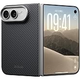 pitaka for iPhone Duo Case, Caseless Feeling, Aramid, Black Grey(Twill) | Barely There Feel Ultra-Slim Case for iPhone Duo, 6