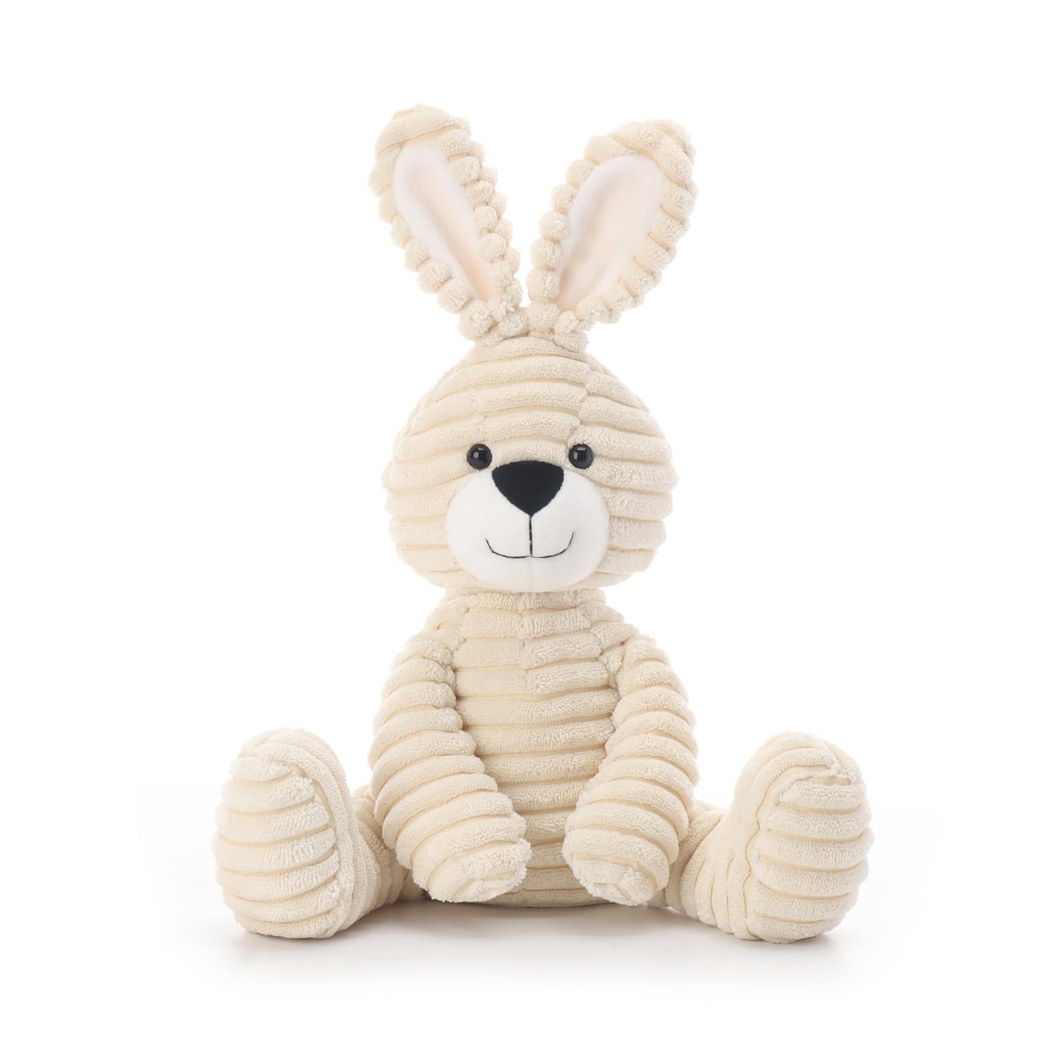 Apricot Lamb Soft Toys Plush Corduroy Rabbit Bunny Stuffed Animal Soft Cuddly Perfect for Child (Corduroy Bunny)