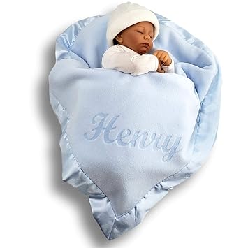monogrammed baby blankets amazon