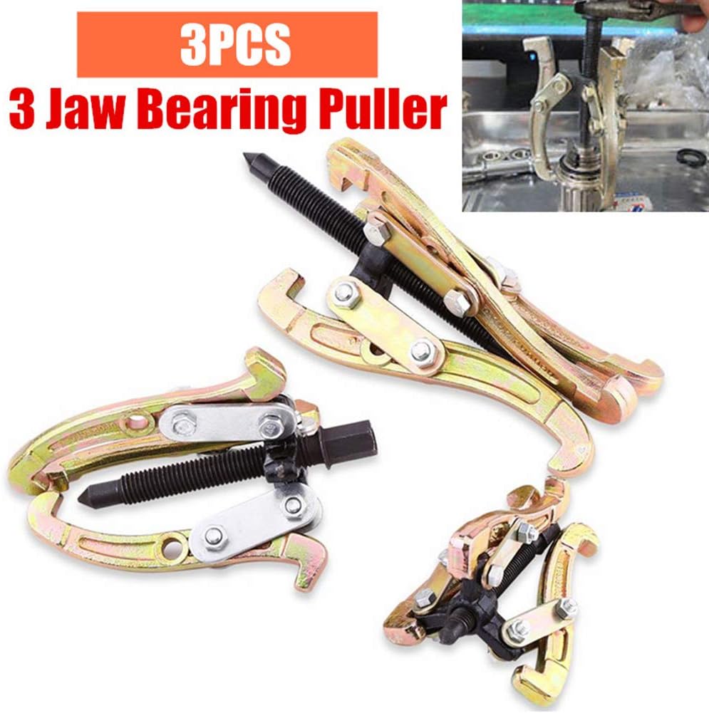 Pullers Cocoarm 3Piece 3Jaw Gear Puller Set Heavy Duty 3 4 6 Hub