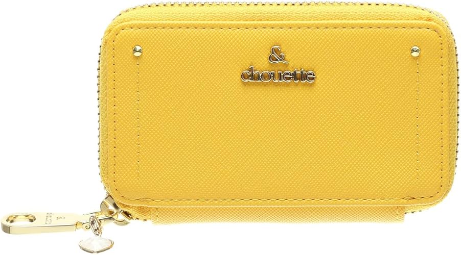 Amazon セット品 Chouette シュエット シンプルキーケース 5連キーケース 鍵財布 レディース キーケース チャーム イエロー キーケース
