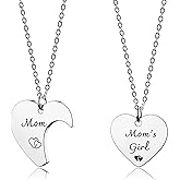 HOFOYA I Love You to The Moon and Back Stainless Steel Chain Necklace Jewelry Gifts for Mom Auntie Sister Grandma Teensdaughter,Birthday Christmas Valentines Gift for Women Teens.